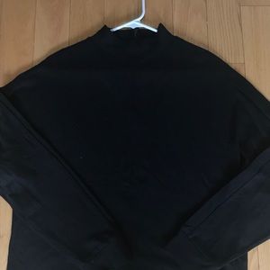 Black mock neck Madewell top